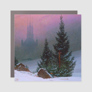 Winter Landscape Caspar David Friedrich Car Magnet