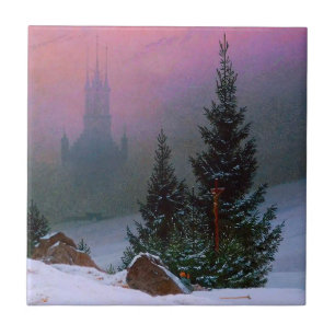 Winter Landscape Caspar David Friedrich Ceramic Tile