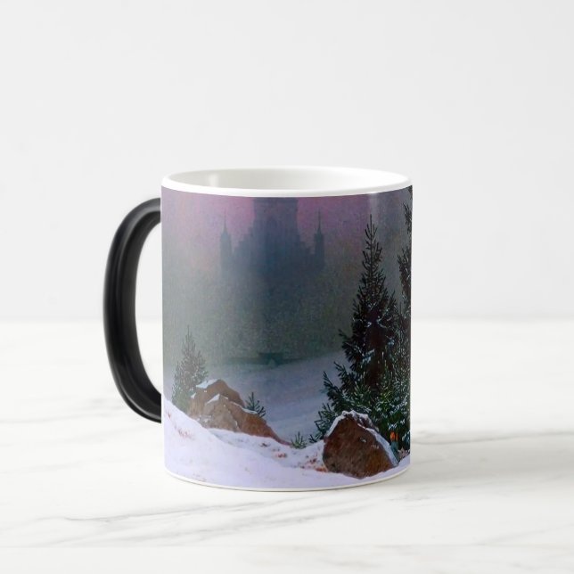 Winter Landscape Caspar David Friedrich Color Morph Mug (Front Left)