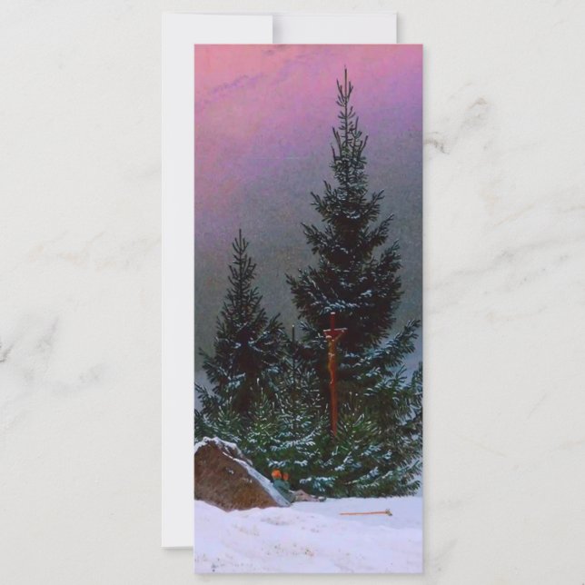 Winter Landscape Caspar David Friedrich Invitation (Front)