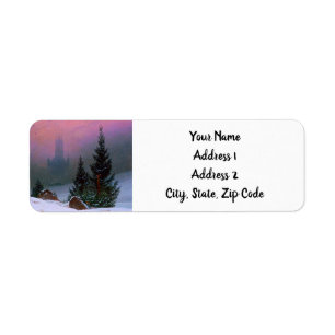Winter Landscape Caspar David Friedrich Label