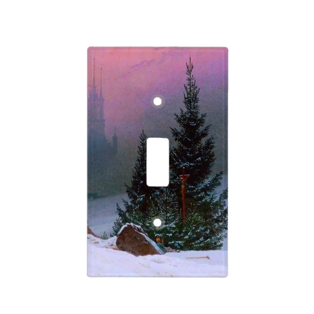 Winter Landscape Caspar David Friedrich Light Switch Cover (Front)