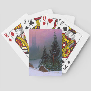 Winter Landscape Caspar David Friedrich Poker Cards