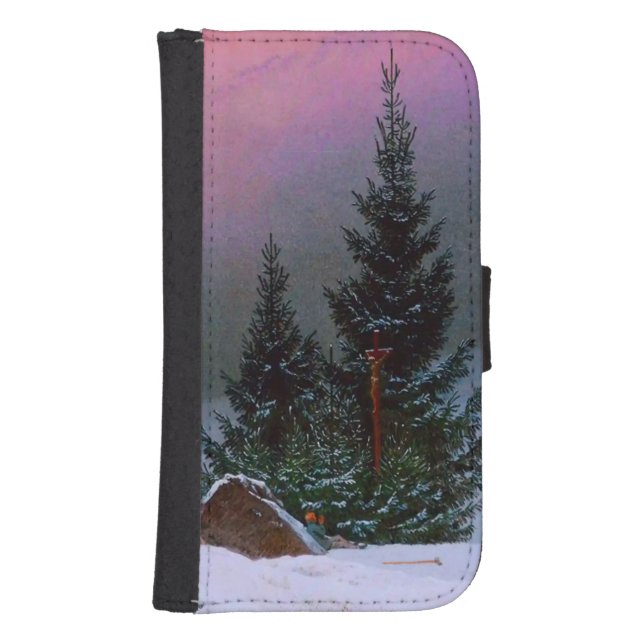 Winter Landscape Caspar David Friedrich Samsung Galaxy Wallet Case (Front)