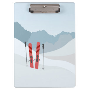 Winter landscape clipboard