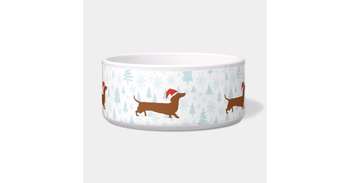 Dachshund / Sausage Dog Ceramic Food / Water Bowl 