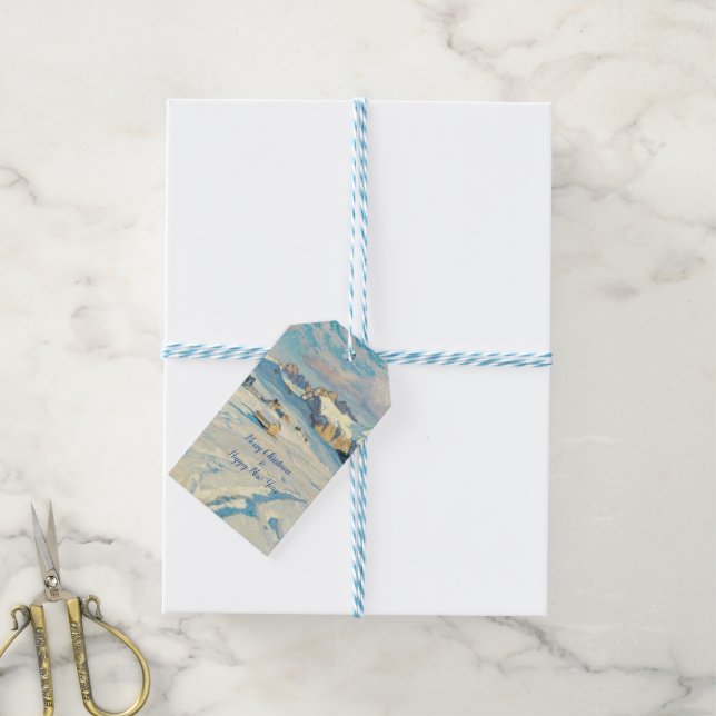 Winter Landscape Gift Tags (With Twine)