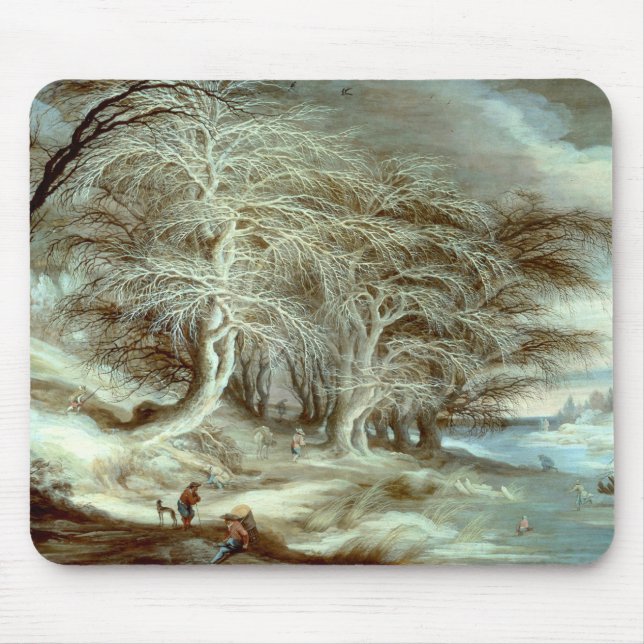 Winter Landscape Gijsbrecht Leytens Mouse Pad (Front)