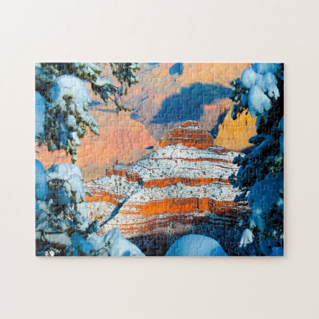 Winter landscape Grand Canyon. Jigsaw Puzzle (Horizontal)