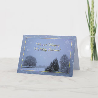 Winter Landscape Holiday Card
