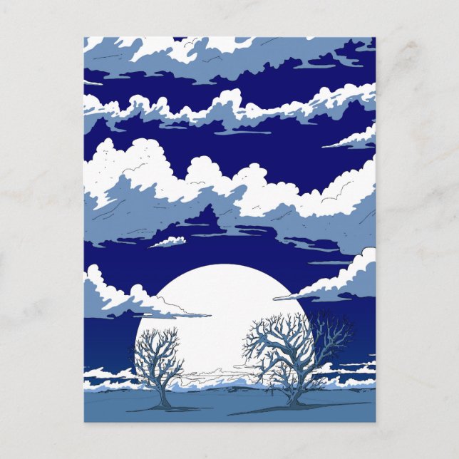 Winter Landscape Holiday Postcard (Front)