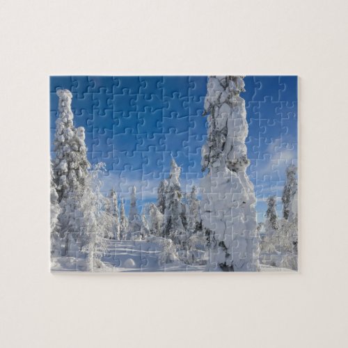 Winter landscape in Lappland Jigsaw Puzzle