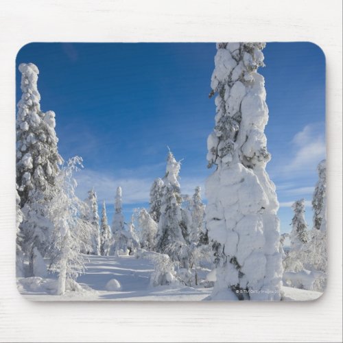 Winter landscape in Lappland Mouse Pad