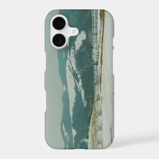 Winter landscape iphone case (Back)