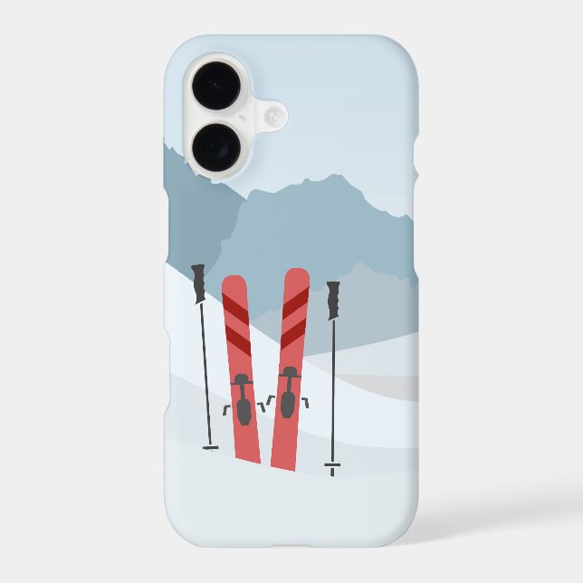 Winter landscape iphone case (Back)