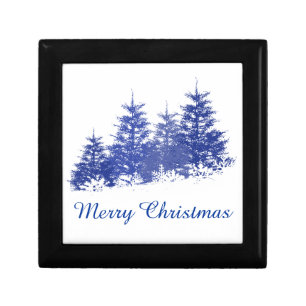 Winter landscape jewelry box