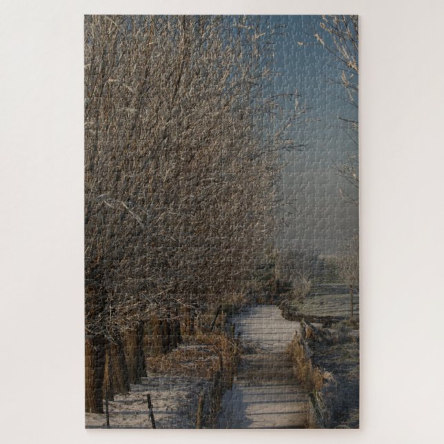 Winter landscape jigsaw puzzle (Vertical)