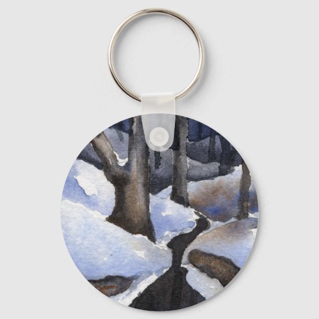 Winter Landscape Keychain (Front)