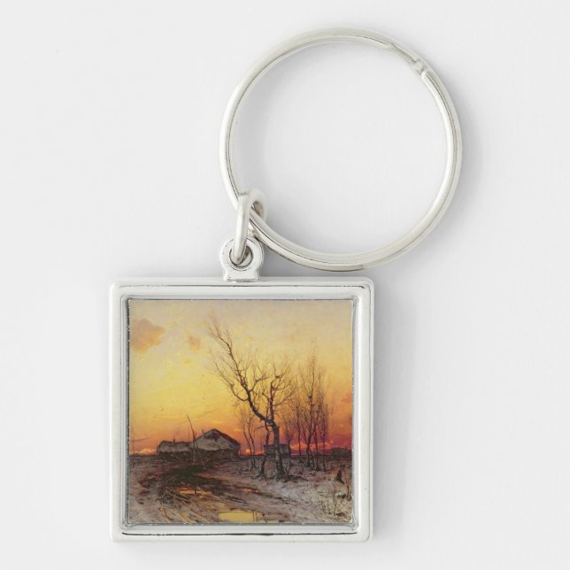 Winter Landscape Keychain (Front)