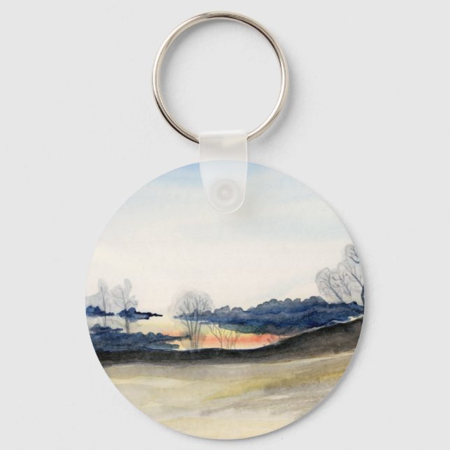 Winter Landscape Keychain (Front)