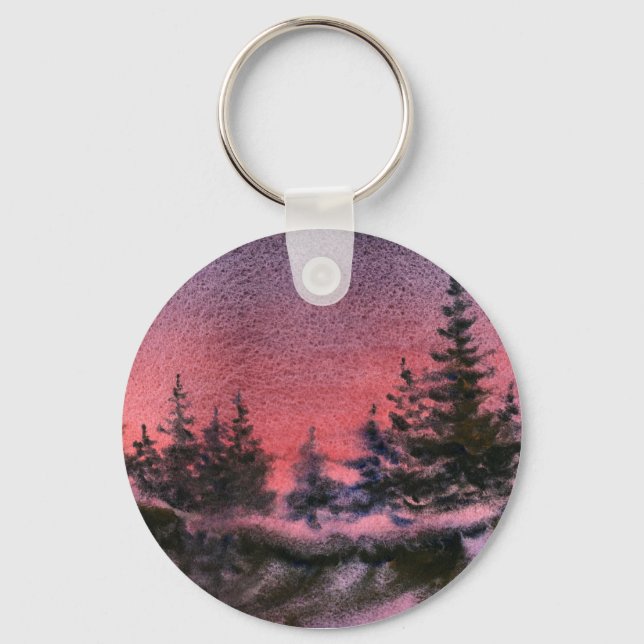 Winter Landscape Keychain (Front)
