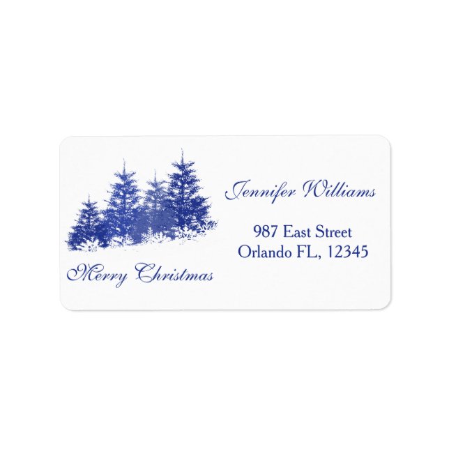 Winter landscape label (Front)