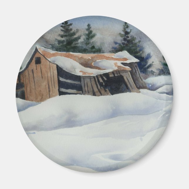 Winter Landscape Magnet (Front)