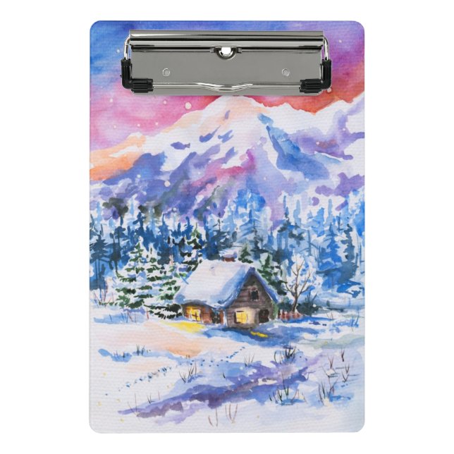 Winter landscape mini clipboard (Front)