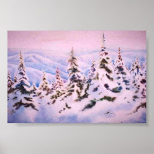 Winter Landscape Mini-Poster Poster