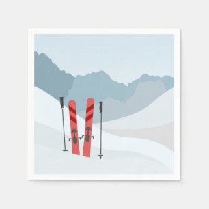 Winter landscape napkins