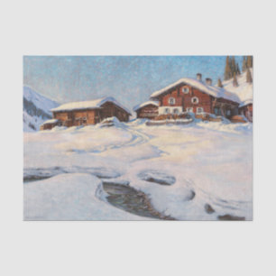 Winter Landscape near Davos Tissue Paper