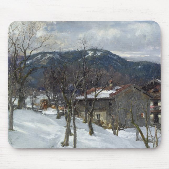 Winter landscape near Kutterling, 1899 Mouse Pad (Front)