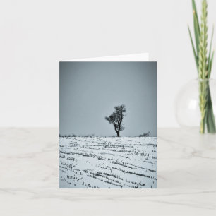 Winter landscape note card