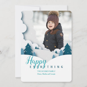 Winter Landscape Photo Holiday Card