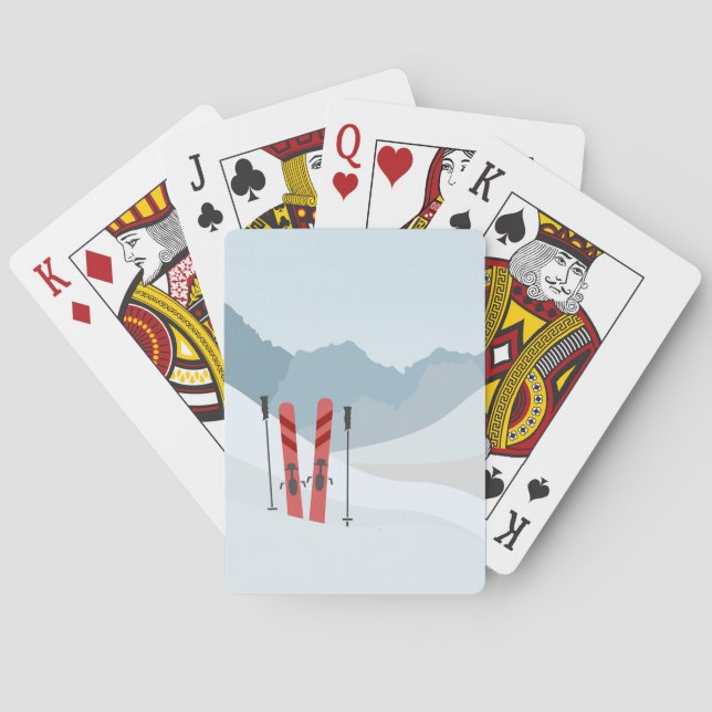 Winter landscape poker cards (Back)