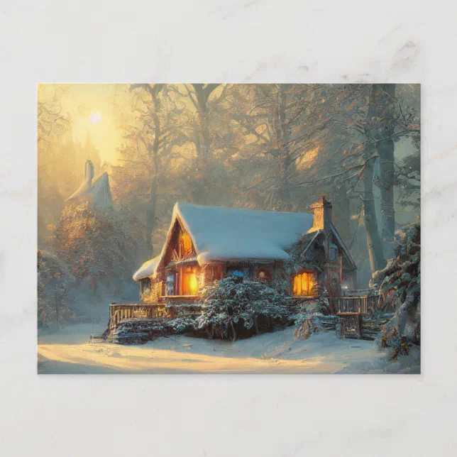 Post Card Winter Winter Landscape Postcard | Zazzle