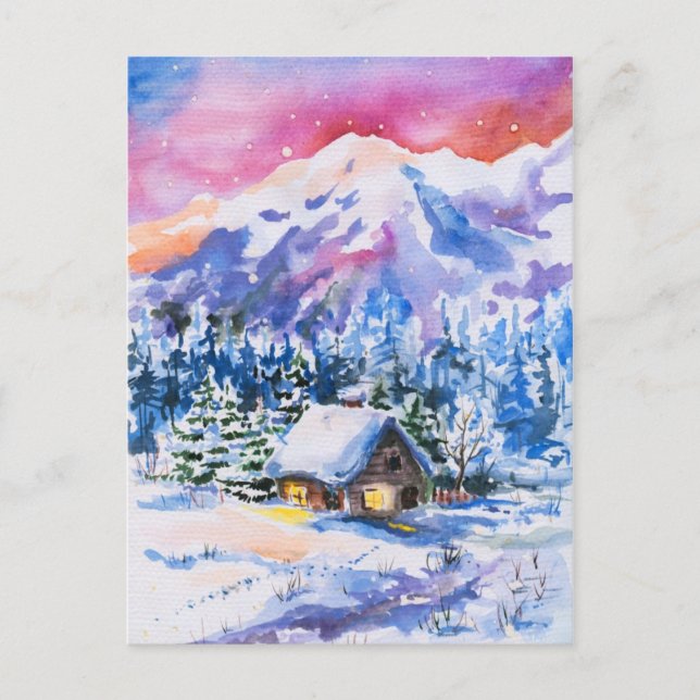 Winter landscape postcard (Front)