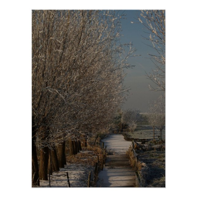 Winter landscape poster (Front)