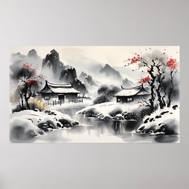 Winter landscape poster (Front)