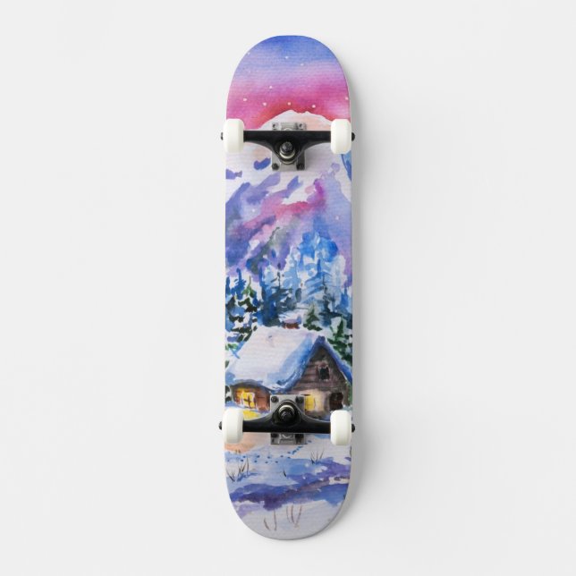 Winter landscape skateboard (Front)