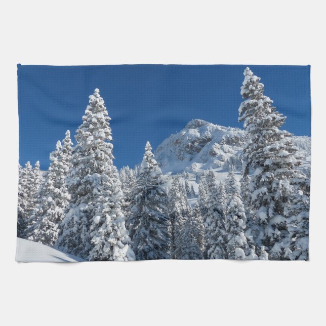 Winter landscape snow towel (Horizontal)