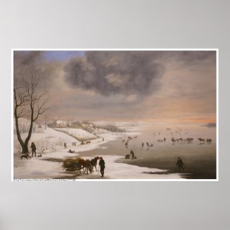  Winter Landscape with Brabrand Church[1831]