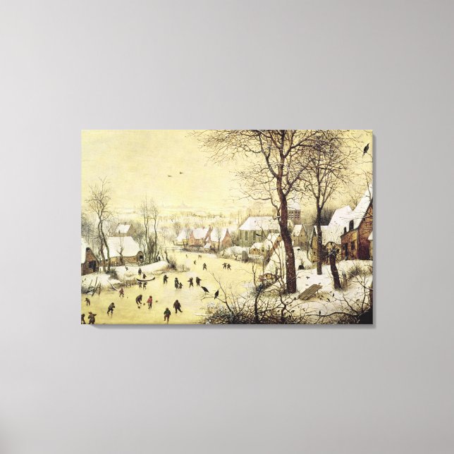 Winter Landscape with Skaters Canvas Print (Front)