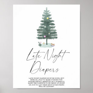 Winter Late night diapers game Poster