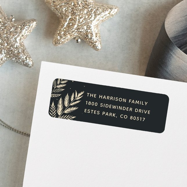 Winter Laurel Return Address Label (Creator Uploaded)