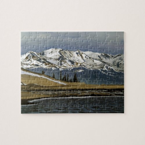 Winter Leadville Colorado Mountain Landscape Jigsaw Puzzle