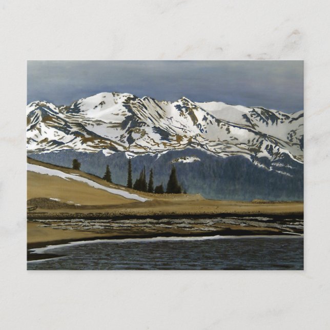 Winter Leadville Colorado Mountain Landscape Postcard (Front)