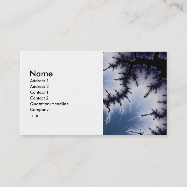 Winter Leaf Business Card (Front)