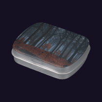 Winter Leaves Candy Tin