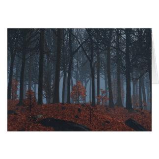 Winter Leaves Card